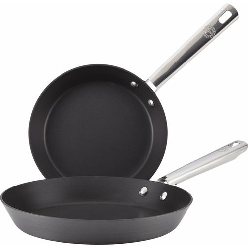 Black 2 Pack 'Professional' Non Stick Dishwasher Safe Frying Pan