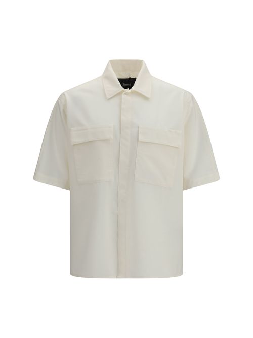 Oversize Bowling Shirt — Beige