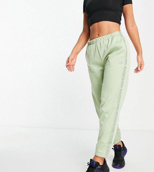 Running Joggers with logo taping in sage exclusive to ASOS-Green