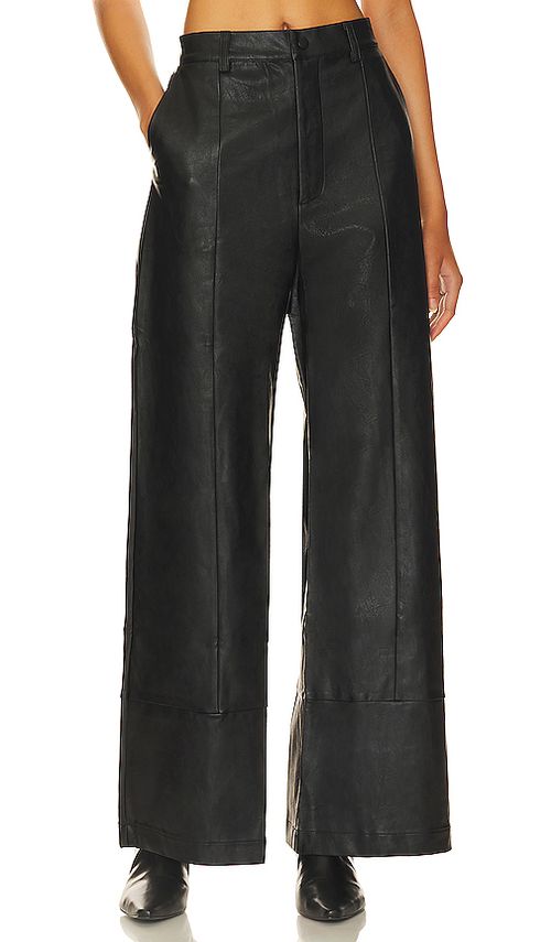 Bardot Marlowe Wide Leg Pant in Black. - 4 also