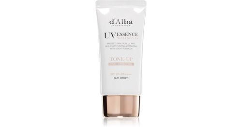 D'Alba Waterfull Pink Correcting Tone-Up Sun Cream crema abbronzante viso illuminante e idratante SPF
