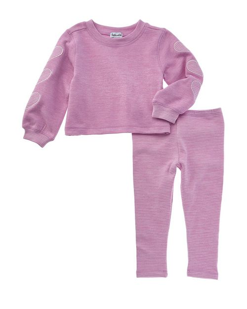 Splendid 2pc Cloudline Hearts Top & Legging Set
