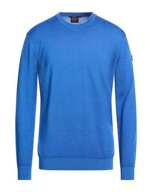 Man Sweater Azure Size XL Virgin Wool