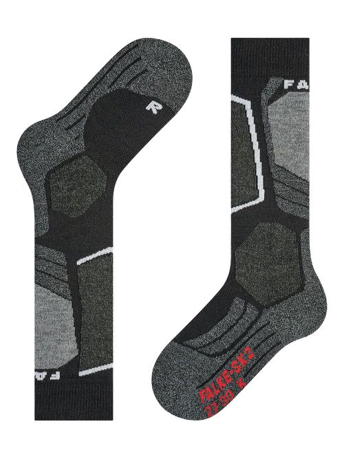 Logo-print ski socks - Black