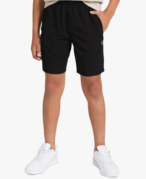 Boys' 8-20 Pull-On Woven Shorts - Black