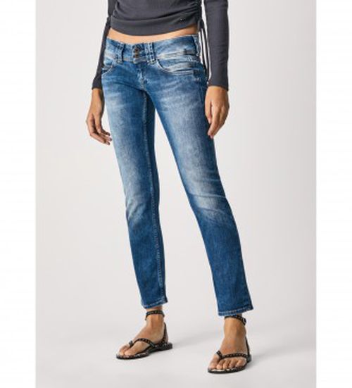 Pepe Jeans for woman. PL204175D24 Jeans Venus blue (33/30), Casual, Cotton