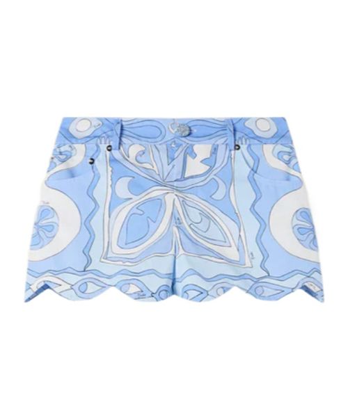 PUCCI Angoli Scalloped Printed Shorts