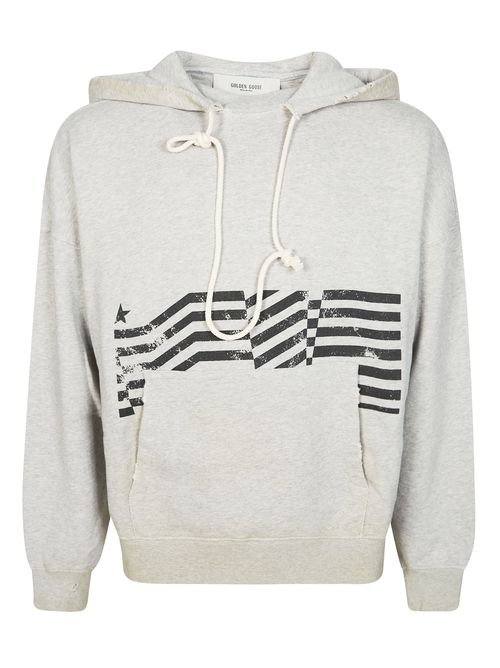 Men's Flag Print Hoodie Sweatshirt