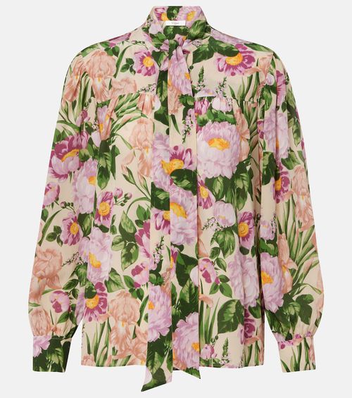 Chloé Tie-neck silk crêpe de chine blouse