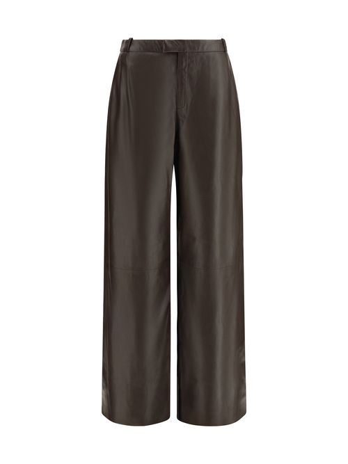 Leather Trousers — Brown