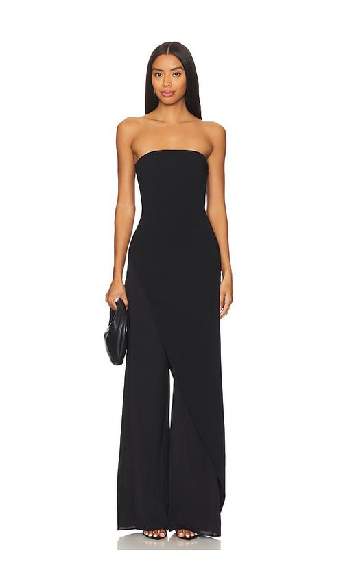 Alice + Olivia Alondra Jumpsuit in Black. - 2 also