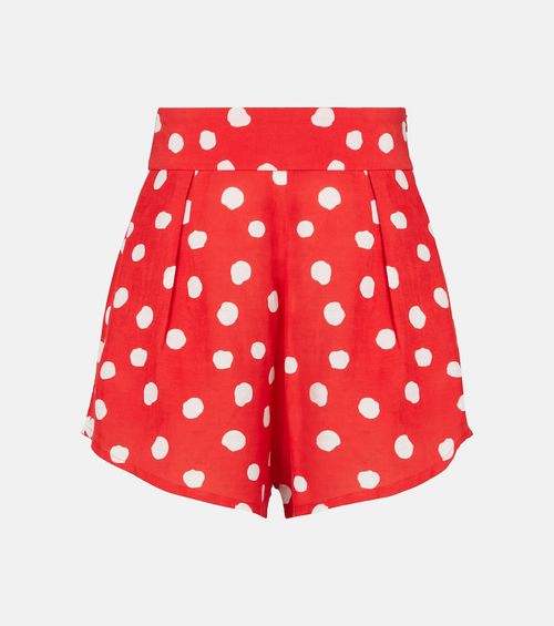 Adriana Degreas High-rise wide-leg shorts