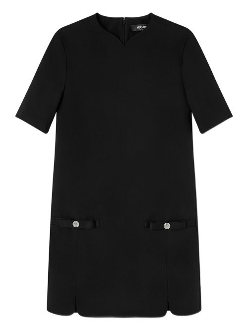 Versace bow-detail dress - Black