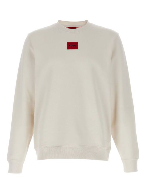 Logo-patch sweatshirt - Neutrals