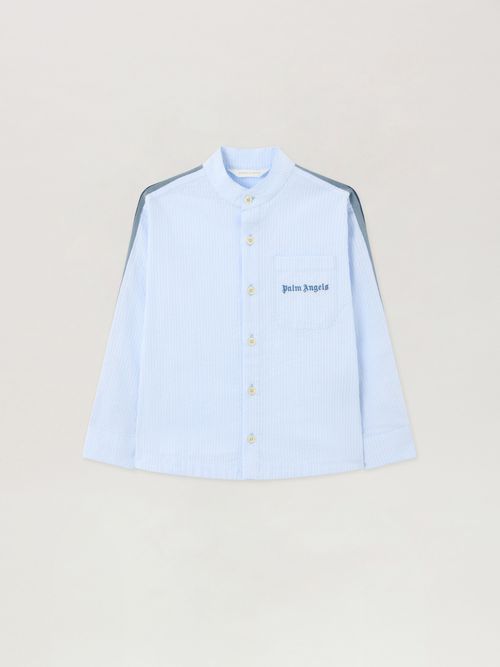 Korean Collar Track Shirt Kids  Blu Bimbo/ Baby Blue