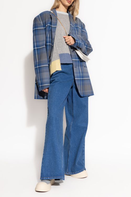 Wide-leg Jeans, Women's, Blue