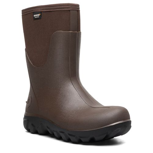 Men's Classic Seamless Mid Waterproof Winter Boots (Brown)