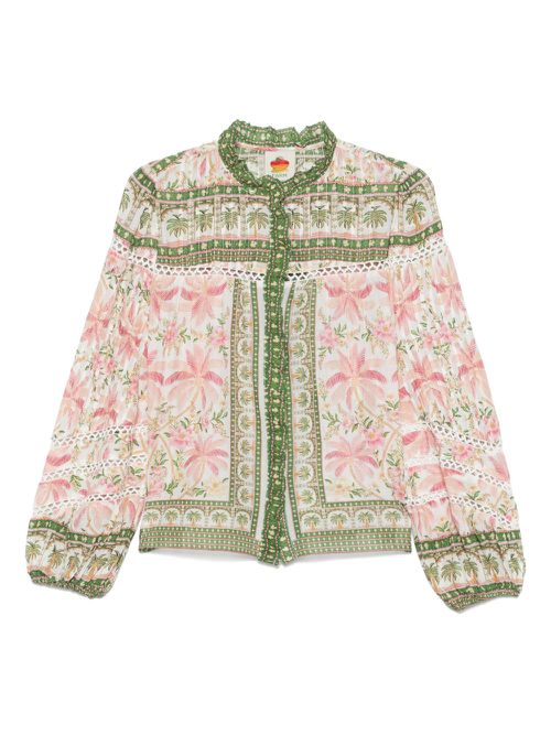 Floral-print shirt - Pink