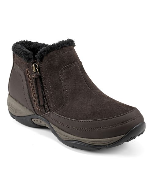 Women's Epic Round Toe Cold Weather Casual Booties - Chocolate