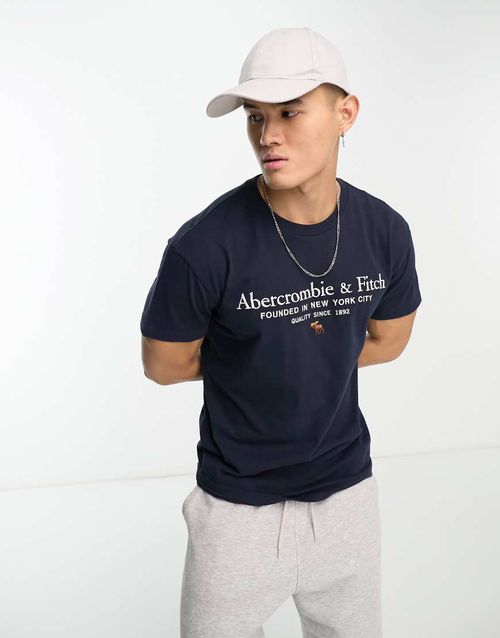 Heritage logo t-shirt in navy