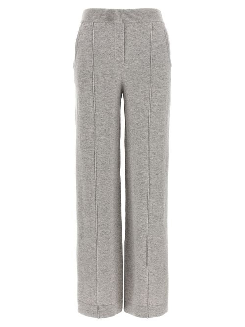 Silk Wool Pants Gray
