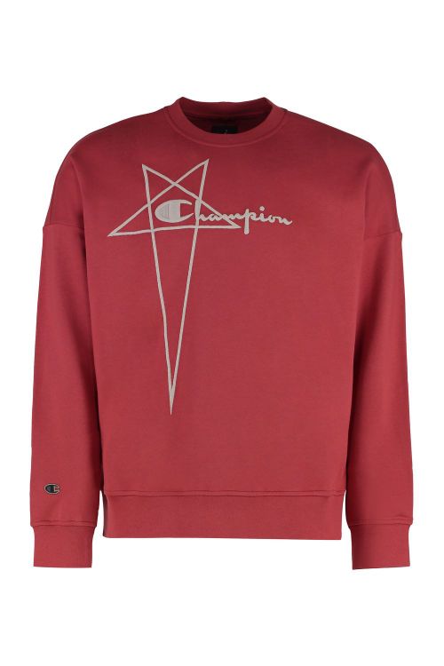 X Champion Embroidered-logo Cotton Sweatshirt