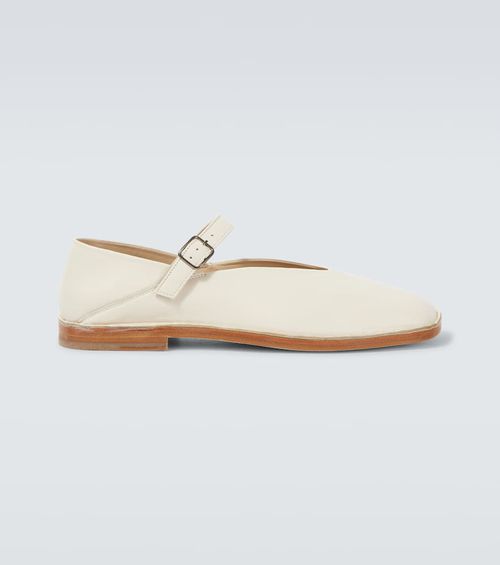 Leather Mary Jane flats
