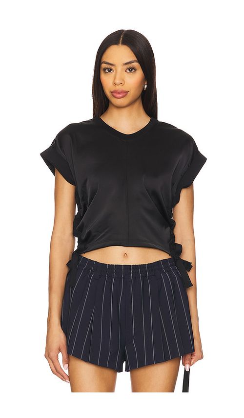 ALLSAINTS T-SHIRT MIRA in Black. Größe XS. Also in L