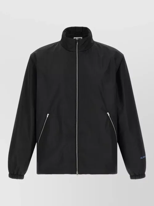 Jil Sander - 145 high collar blouson elastic cuff