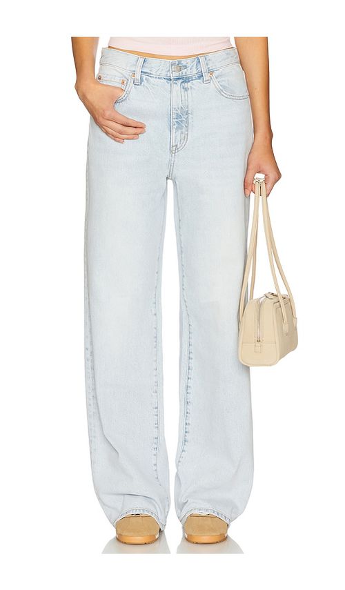 PISTOLA Hendrix High Rise Baggy in Blue.  30. Also in 24, 25, 26, 27