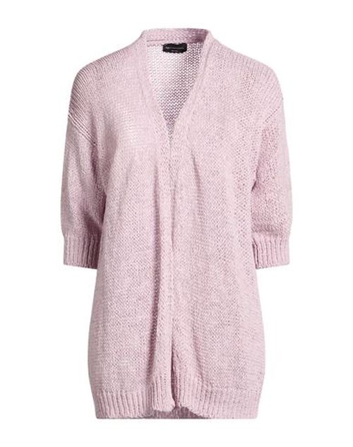 Woman Cardigan Pink Size S Cotton, Polyamide