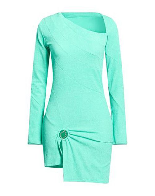 Woman Mini dress Light green Size M Polyester, Nylon, Elastane