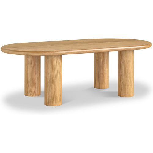 Arden Oak Chunky Oval Coffee Table for Living Room | Roseland