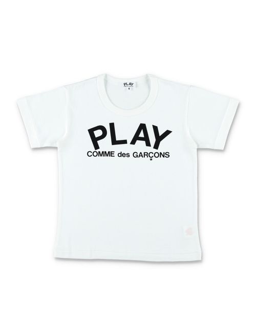 Boys White Printed T-Shirt