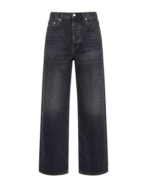 Woman Jeans Black Size 28 Cotton