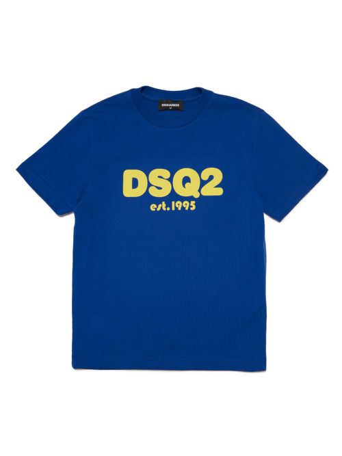 Logo-print cotton T-shirt - Blue