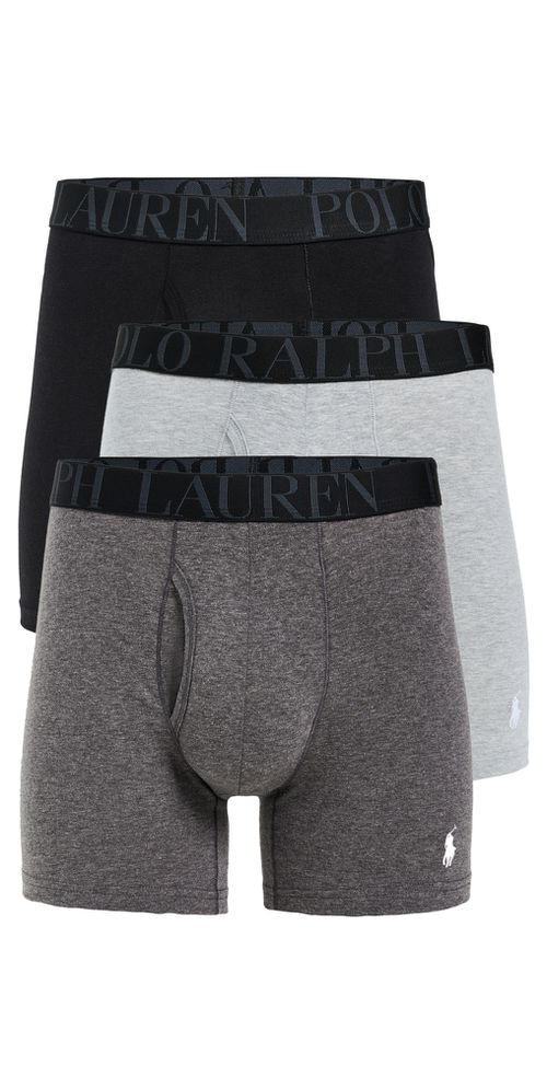 Stretch Classic Fit Boxer Briefs 3 Pack Andover/Charcoal/Polo Black