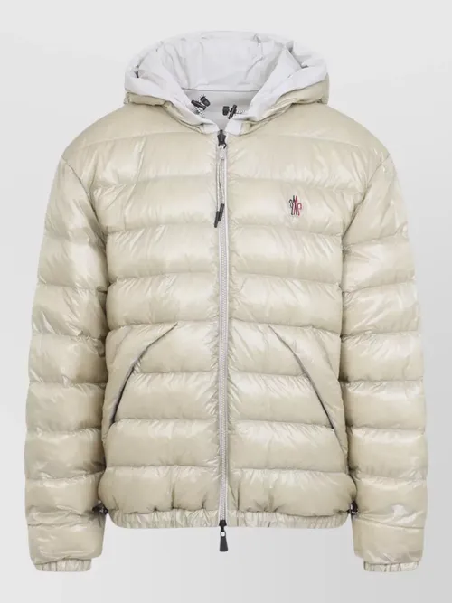 Moncler Grenoble - berguns hooded bomber jacket quilted cuff