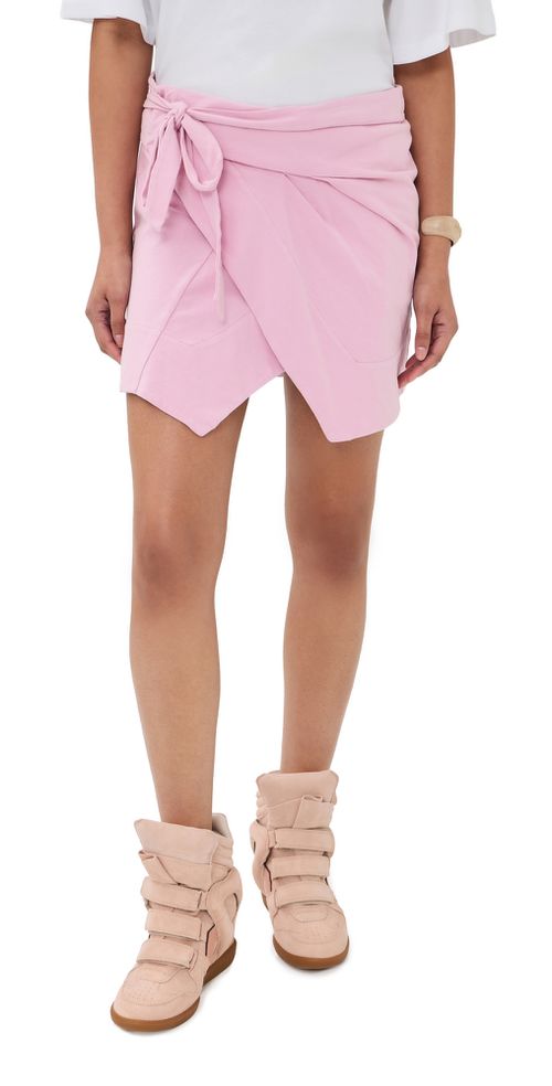 Berenice Wrap Skirt Pale Pink