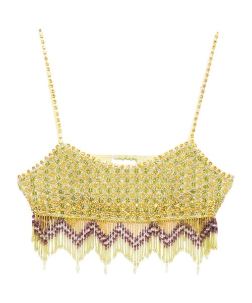 Beaded tassel top