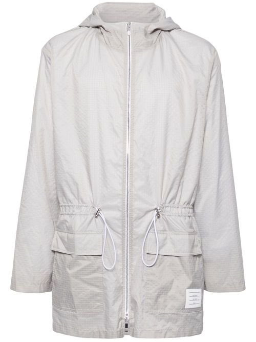 Zip-up hooded jacket - Grey