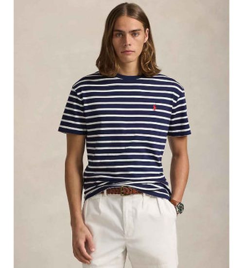 Polo Ralph Lauren for man. 710938134007 Navy striped T-shirt (L), Blue, Casual, Cotton, Short sleeve