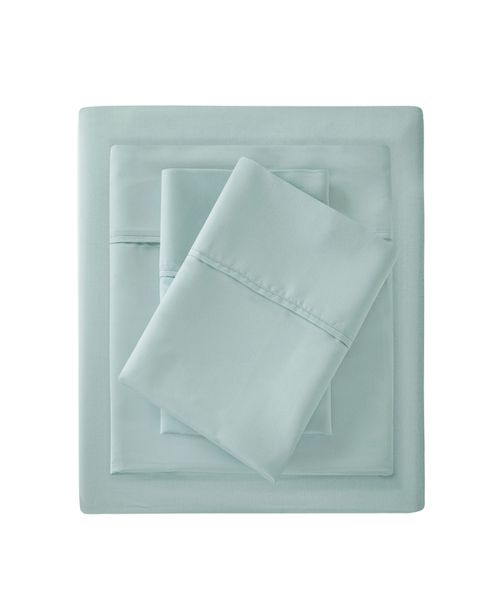1500 Thread Count Cotton Blend 4-Pc. Sheet Set, Queen - Seafoam