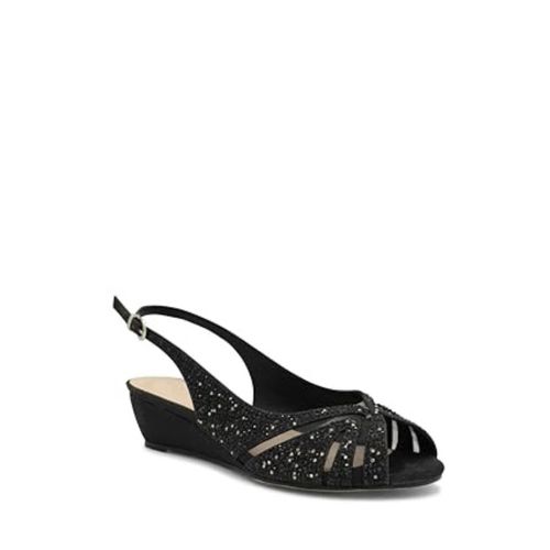 Women's Jocelyn Sandals Black Round Toe Slingback ZAP1979