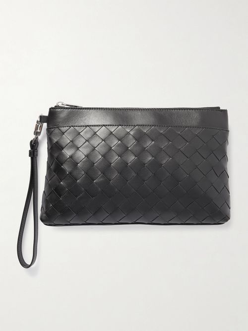 Men - Intrecciato Leather Pouch