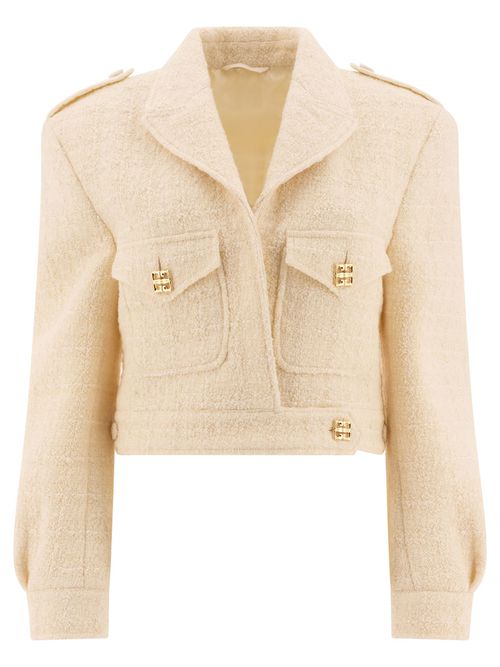 Short Tweed Jacket With 4g Detail Jackets