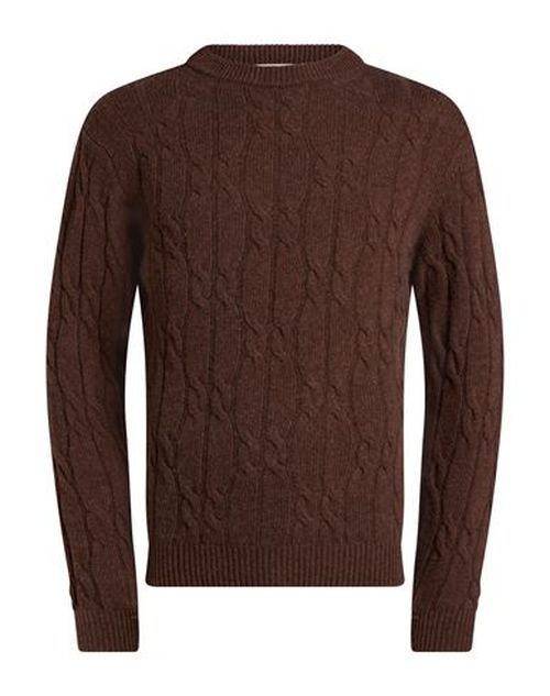 Man Sweater Brown Size L Wool, Polyamide