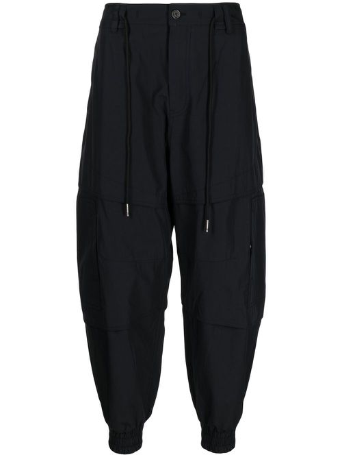Cutting Cargo track pants - Black