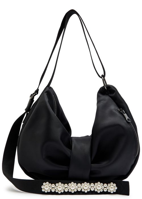 Sling Bow Nylon Cross-body bag