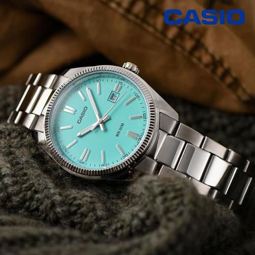 Casio 백화점AS 카시오 티파니 블루 MTP-1302PD-2A2VDF 클래식 데일리 메탈시계 남여공용 손목시계 지코스모 공식수입